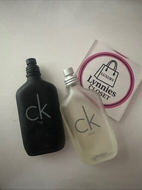 Calvin Klein CK fragrance duo in black and frosted bottles